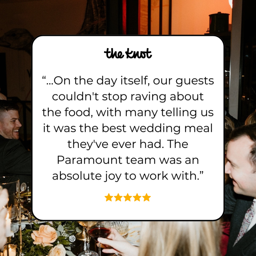 The Knot Paramount Events best of 2025 catering chicago