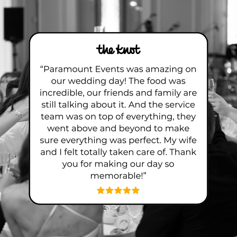 The Knot Paramount Events best of 2025 catering chicago